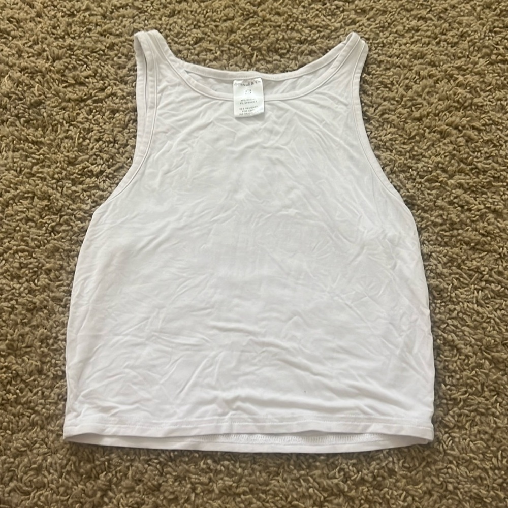 white tank top